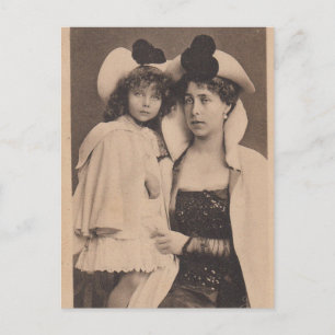 Victoria Melitta en prinses Elisabeth van Hessen Briefkaart