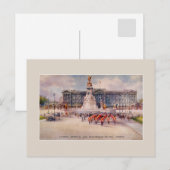  Victoria Memorial Buckingham Palace kunst Briefkaart (Voorkant / Achterkant)