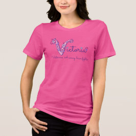 Victoria monogram V naam en betekenis baby romper