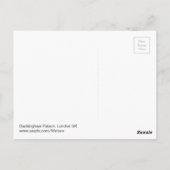 Victoria monument, Buckingham Palace, Londen Postc Briefkaart (Achterkant)