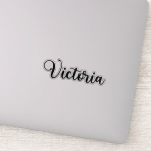 Victoria Naam - Handgeschreven kalligrafie Sticker