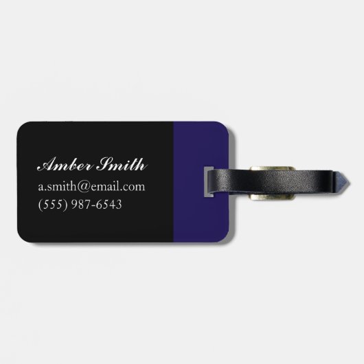 Victoria Park Bath Bagagelabel (Achterkant horizontaal)