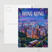Victoria Peak Hong Kong Briefkaart (Voorkant / Achterkant)