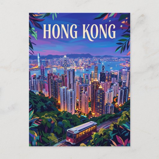 Victoria Peak Hong Kong Briefkaart (Voorkant)