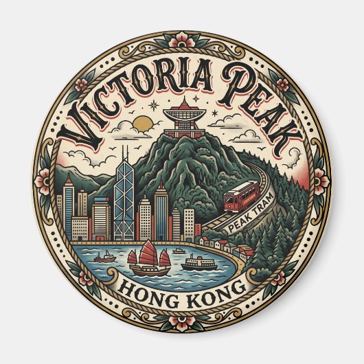 Victoria Peak Hong Kong China Magneet (Voorkant)