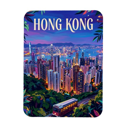 Victoria Peak Hong Kong Magneet (Verticaal)