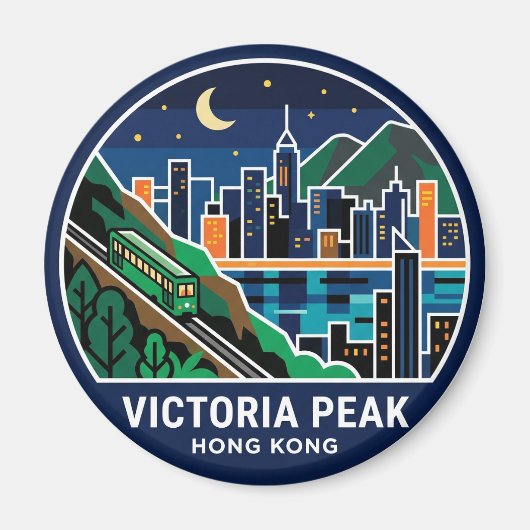 Victoria Peak Hong Kong Magneet (Voorkant)