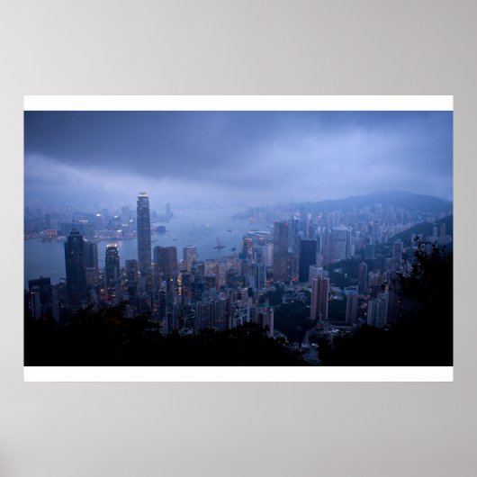 Victoria Peak, Hong Kong. Poster (Voorkant)