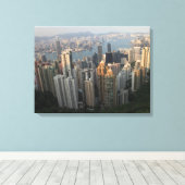 Victoria Peak, Hongkong Canvas Afdruk (Insitu (Houten vloer))