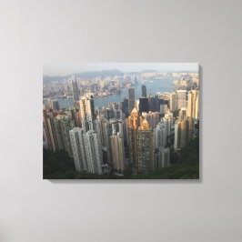 Victoria Peak, Hongkong Canvas Afdruk