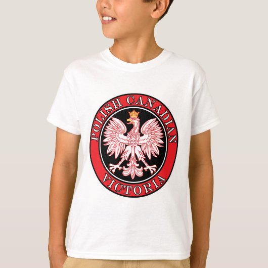 Victoria Poolse Canadese adelaar T-shirt (Voorkant)