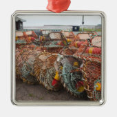 Victoria, Prince Edward Island. Krabpotten Metalen Ornament (Voorkant)