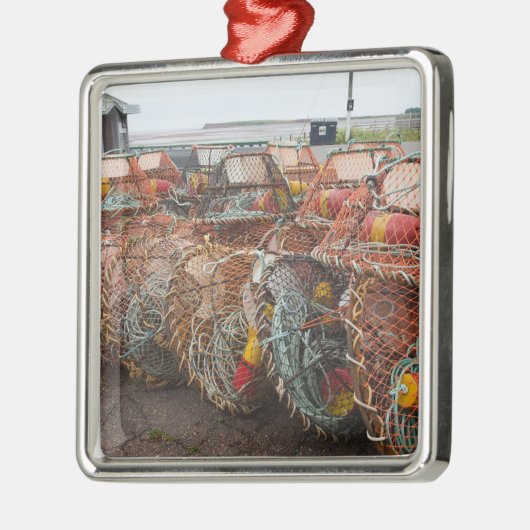 Victoria, Prince Edward Island. Krabpotten Metalen Ornament (Links)