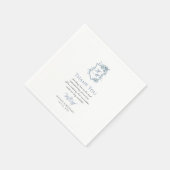 VICTORIA Regency Blauw Frans Tuinpapier Servet (Hoek)