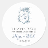 VICTORIA Regency Blue Franse tuin Sticker (Voorkant)