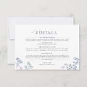 VICTORIA Regency Blue French Garden Details Kaart (Voorkant)