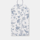 VICTORIA Regency Blue French Garden Label Cadeaulabel (Achterkant)