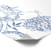 VICTORIA Regency Blue French Garden Welkom Poster (Hoek)