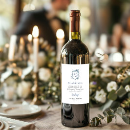 VICTORIA Regency Blue French Garden Wijnlabel Wijn Etiket