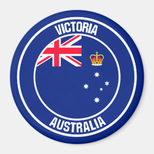 Victoria Round Emblem Magneet
