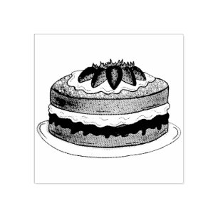 Victoria Sandwich Sponge Cake UK Brits gebak Rubberstempel