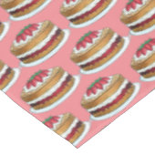 Victoria Sandwich Sponge Cake UK Brits gebak Tafelkleed (Gekanteld)