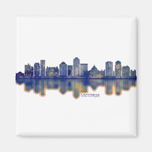 Victoria Skyline Magneet (Voorkant)
