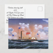 Victoria sleepboot 1859 briefkaart (Voorkant / Achterkant)