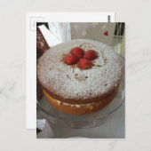 Victoria Sponge Cake Briefkaart (Voorkant / Achterkant)