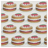 Victoria Sponge Cake British Food Baking Dessert Stof (Swatch)