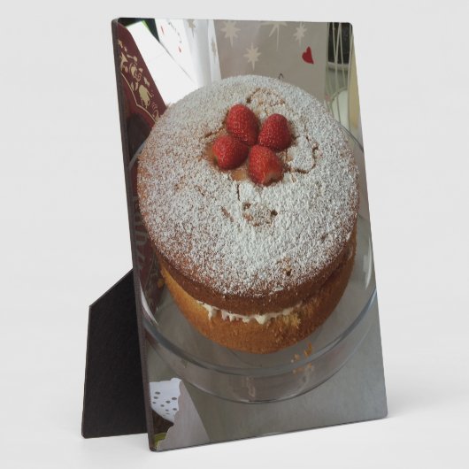 Victoria Sponge Cake Fotoplaat (Zijkant)