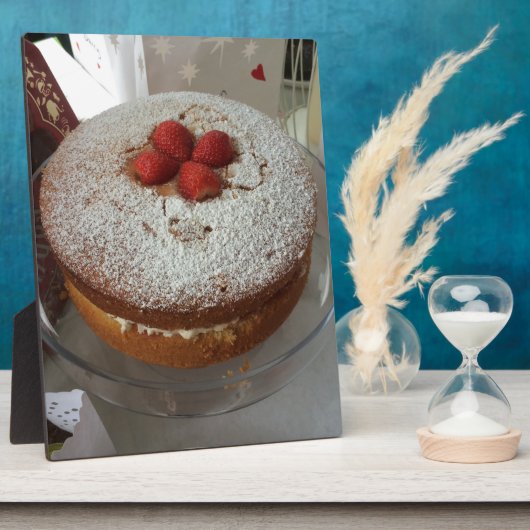 Victoria Sponge Cake Fotoplaat (Zijkant)