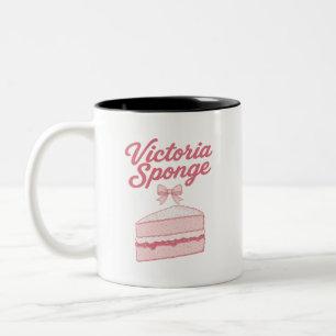 Victoria Sponge Coquette Esthetische Cake Tweekleurige Koffiemok