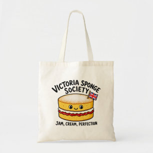 Victoria Sponge Society Grappige Cake Tote Bag