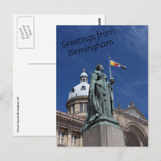 Victoria Square Birmingham Briefkaart (Voorkant / Achterkant)