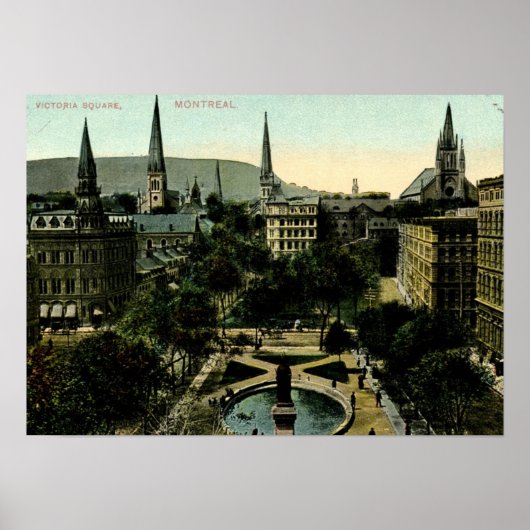 Victoria Square, Montreal  Poster (Voorkant)