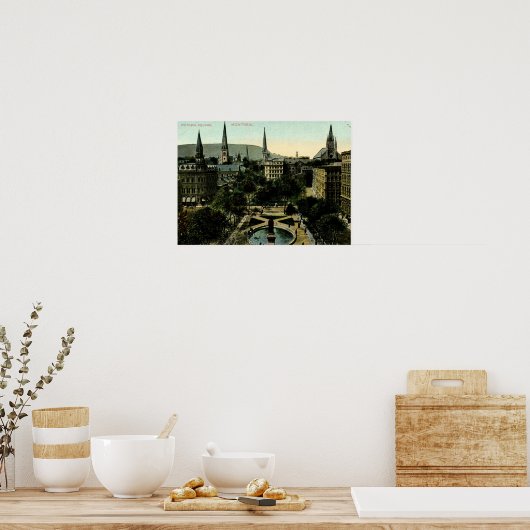 Victoria Square, Montreal  Poster (Keuken)
