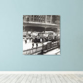 Victoria Station, jaren 20 Canvas Afdruk (Insitu (Houten vloer))