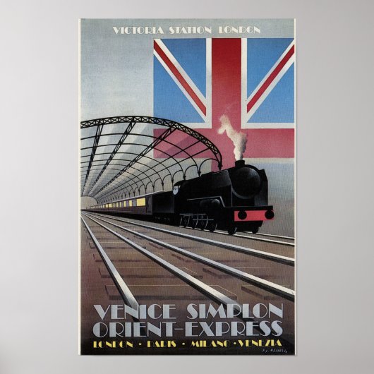 Victoria Station Orient Express Poster 1932 (Voorkant)