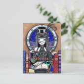 Victoria Steam Punk Faerie Briefkaart (Staand voorkant)