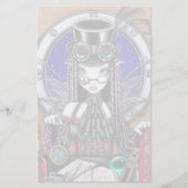 "Victoria" Steam Punk Faerie Kunstbenodigdheden Briefpapier (Voorkant)