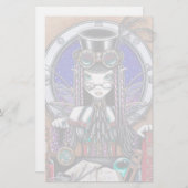 "Victoria" Steam Punk Faerie Kunstbenodigdheden Briefpapier (Voorkant / Achterkant)