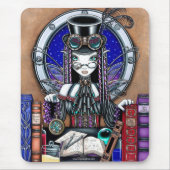 "Victoria" Steam Punk Faerie Mouspad Muismat (Voorkant)