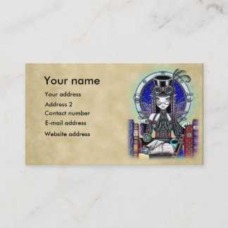 "Victoria" Steam Punk Faerie Visitekaartjes