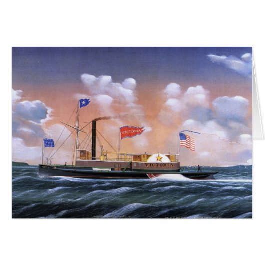 Victoria stoomboot 1859 (Voorkant Horizontaal)