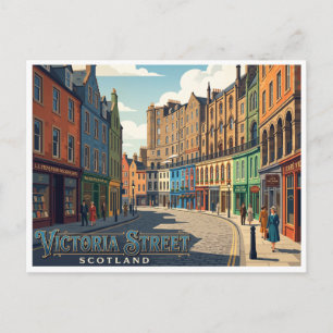 Victoria Street Edinburgh Schotland Briefkaart
