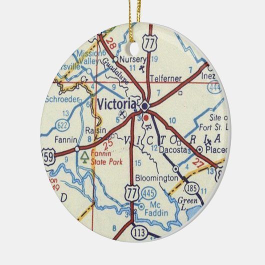 Victoria Texas Christmas Ornament (Links)