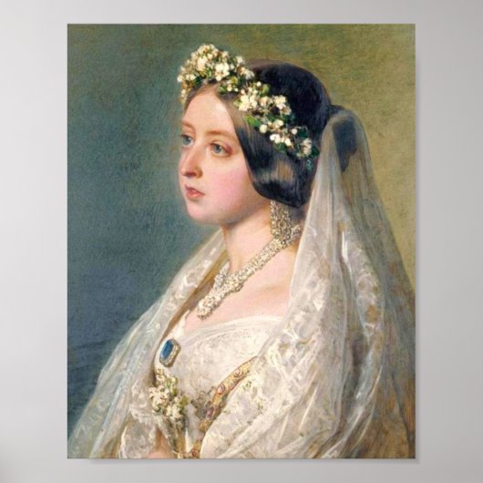 Victoria The Bride van Franz Xaver Winterhalter Poster (Voorkant)