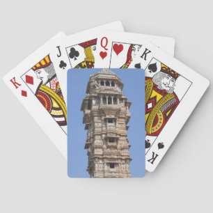 Victoria Toren in Chittorgarh Fort, India Speelkaarten