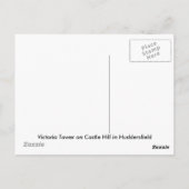 Victoria Tower in Huddersfield Briefkaart (Achterkant)